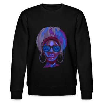 Europäische Union - Stanley/Stella Unisex Bio-Sweatshirt CHANGER  - Schwarz - Vorne - Nik (191cm) & Marisol (170cm)