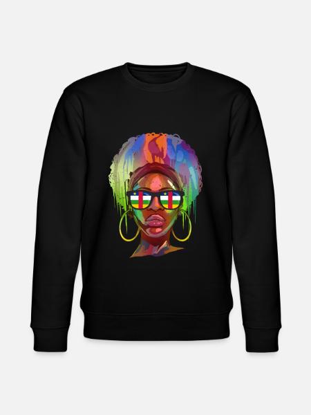 Central African Republic - Stanley/Stella CHANGER Unisex Organic Sweatshirt - black