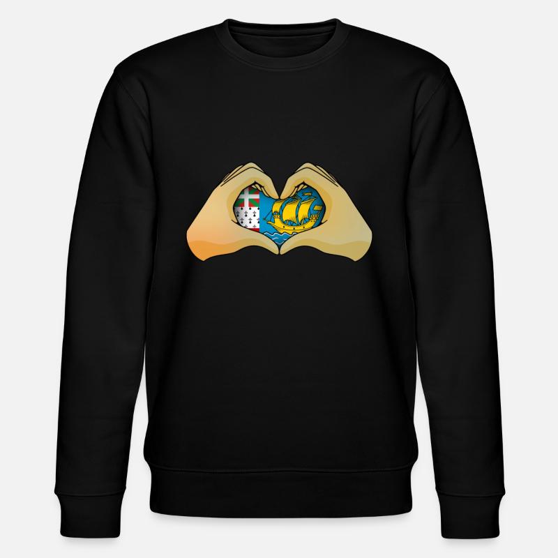 Saint Pierre et Miquelon - Sweat bio CHANGER Stanley/Stella Unisexe - noir