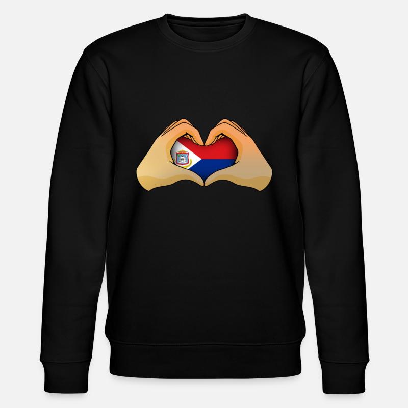 Sint Maarten - Stanley/Stella Unisex Bio-Sweatshirt CHANGER  - Schwarz