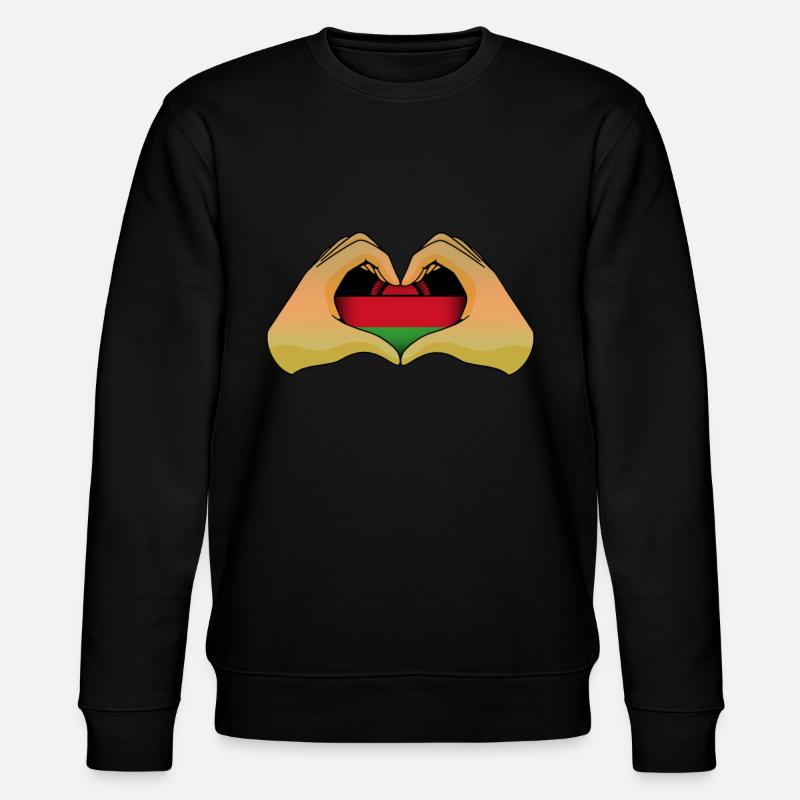 Malawi - Stanley/Stella Unisex Bio-Sweatshirt CHANGER  - Schwarz
