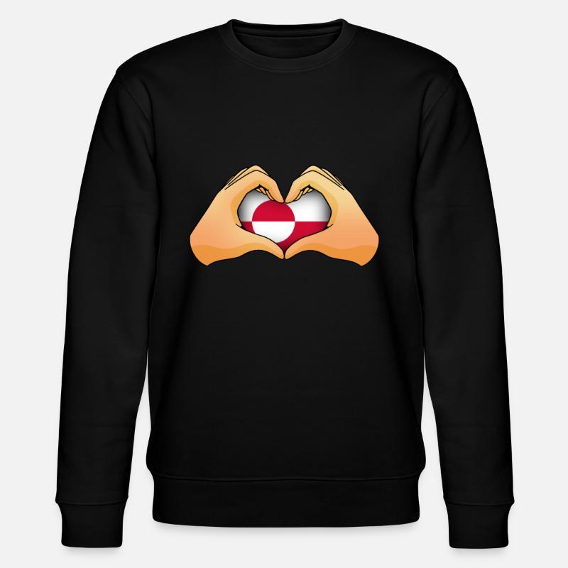 Grönland - Stanley/Stella Unisex Bio-Sweatshirt CHANGER  - Schwarz