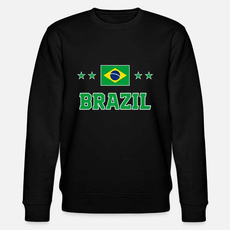 Brasilien - Stanley/Stella Unisex Bio-Sweatshirt CHANGER  - Schwarz