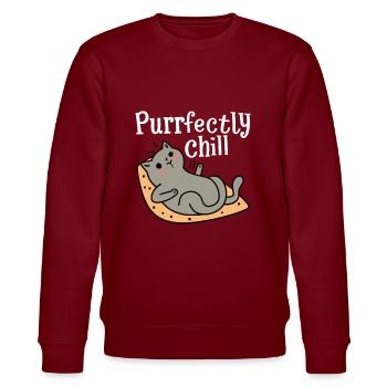 Purrfectly Chill Chat Disant Chat - Sweat bio CHANGER Stanley/Stella Unisexe - bordeaux - Devant - Nik (191cm) & Marisol (170cm)