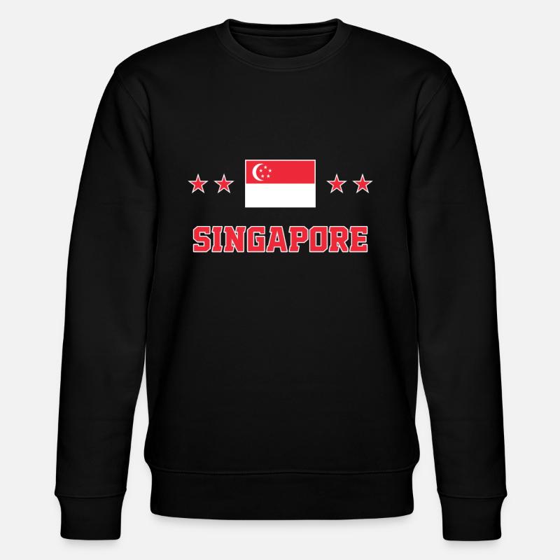Singapur - Stanley/Stella Unisex Bio-Sweatshirt CHANGER  - Schwarz