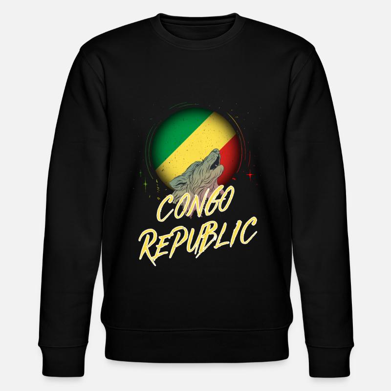 Kongo Republik - Stanley/Stella Unisex Bio-Sweatshirt CHANGER - Schwarz