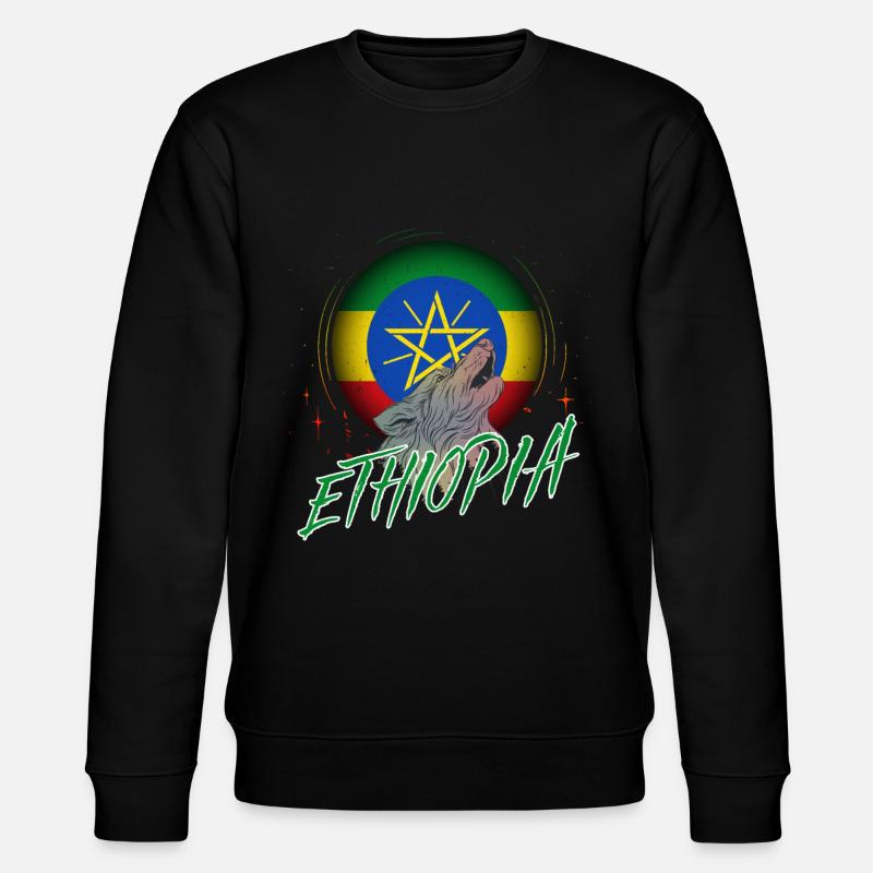 Ethiopia - Stanley/Stella CHANGER Unisex Organic Sweatshirt - black