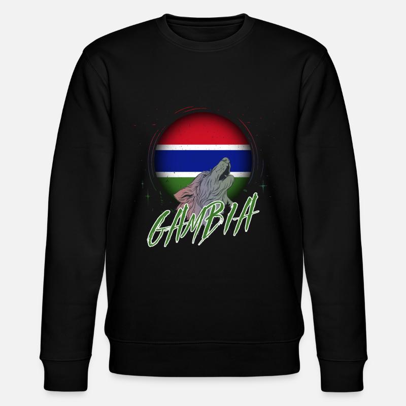Gambia - Stanley/Stella Unisex Bio-Sweatshirt CHANGER  - Schwarz