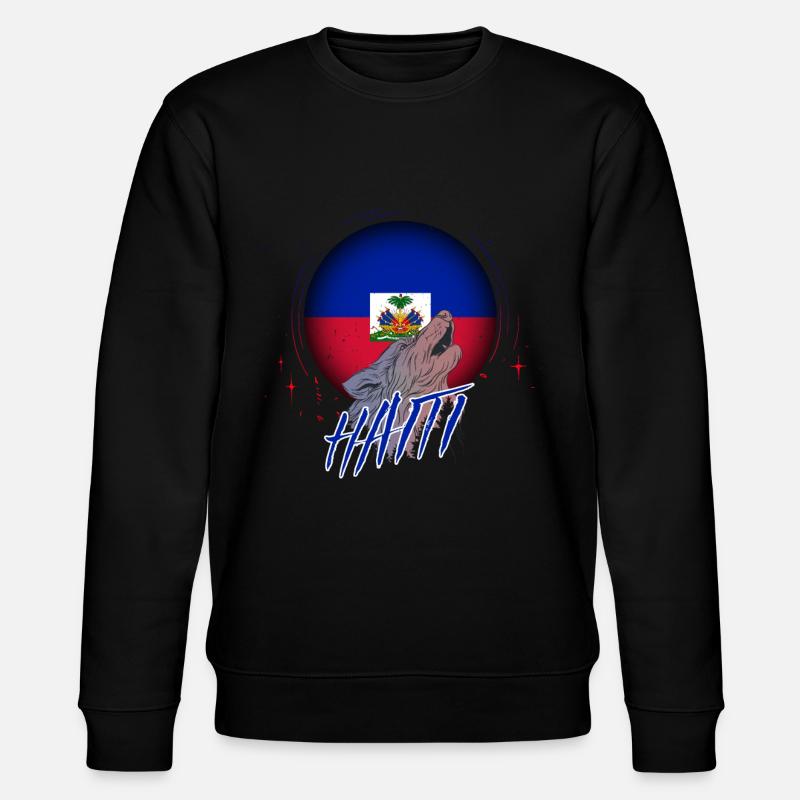 Haiti - Stanley/Stella Unisex Bio-Sweatshirt CHANGER  - Schwarz