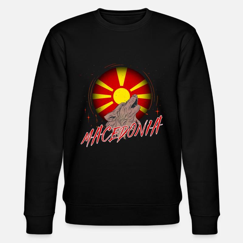 Macédoine - Sweat bio CHANGER Stanley/Stella Unisexe - noir