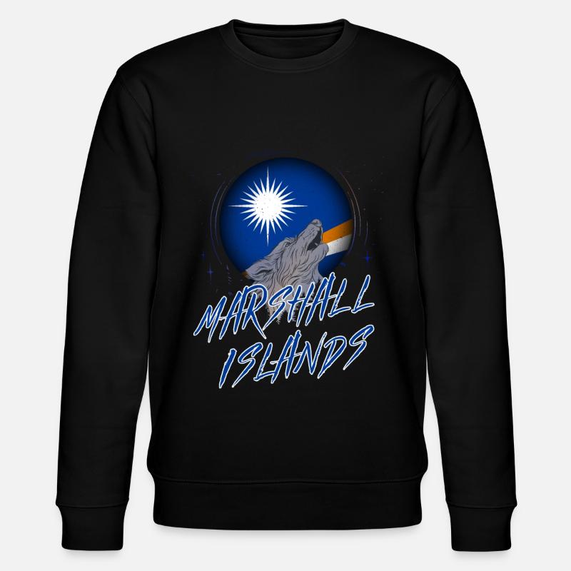 Marshallinseln - Stanley/Stella Unisex Bio-Sweatshirt CHANGER  - Schwarz