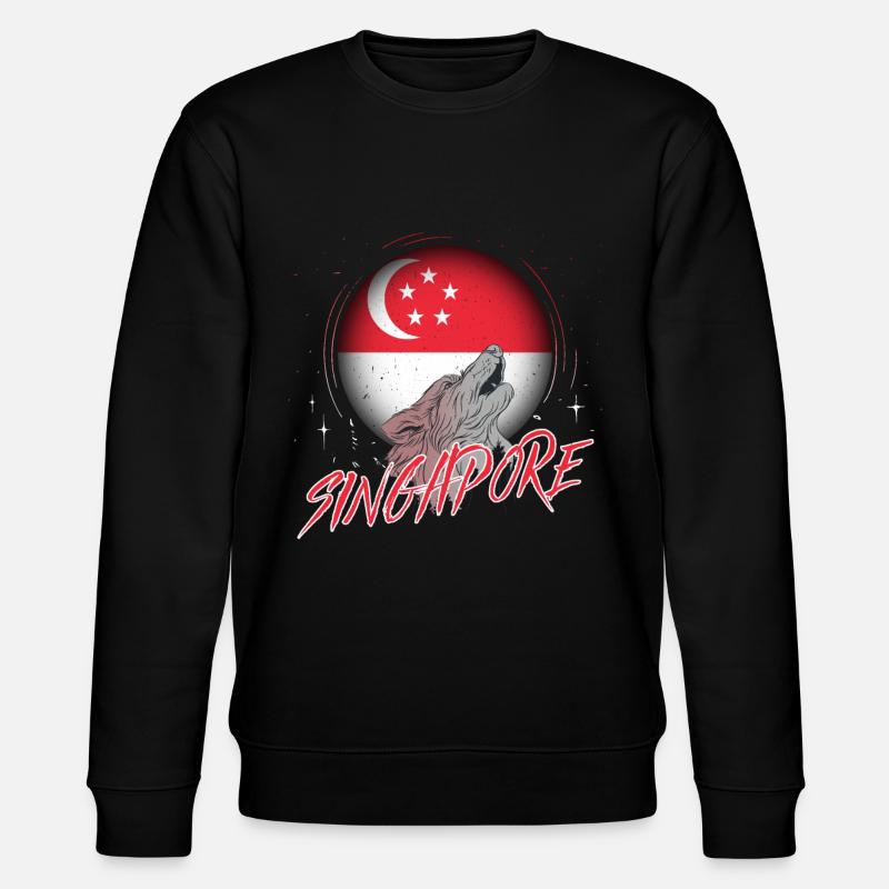 Singapur - Stanley/Stella Unisex Bio-Sweatshirt CHANGER  - Schwarz