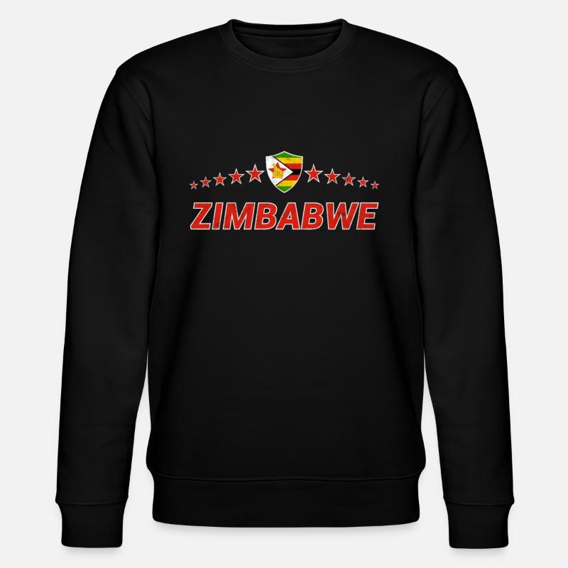 Simbabwe - Stanley/Stella Unisex Bio-Sweatshirt CHANGER  - Schwarz