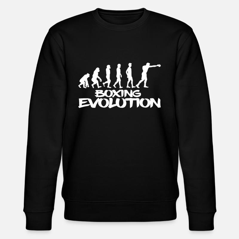 Boxing evolution - Stanley/Stella CHANGER Unisex Organic Sweatshirt - black