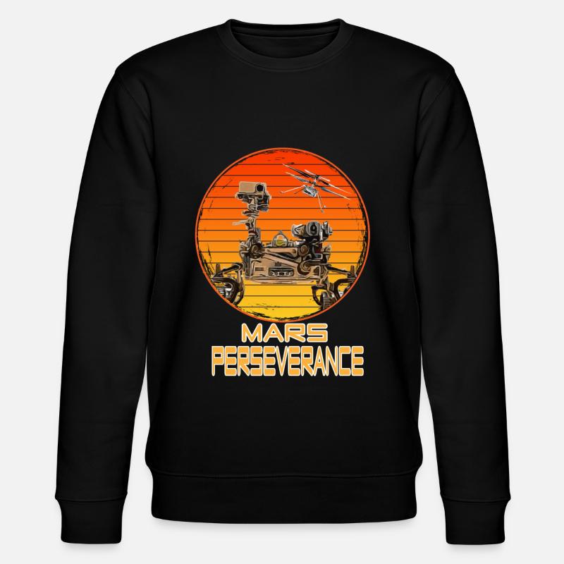 Mars Perseverance Rover Mars Mission - Stanley/Stella CHANGER Unisex Organic Sweatshirt - black