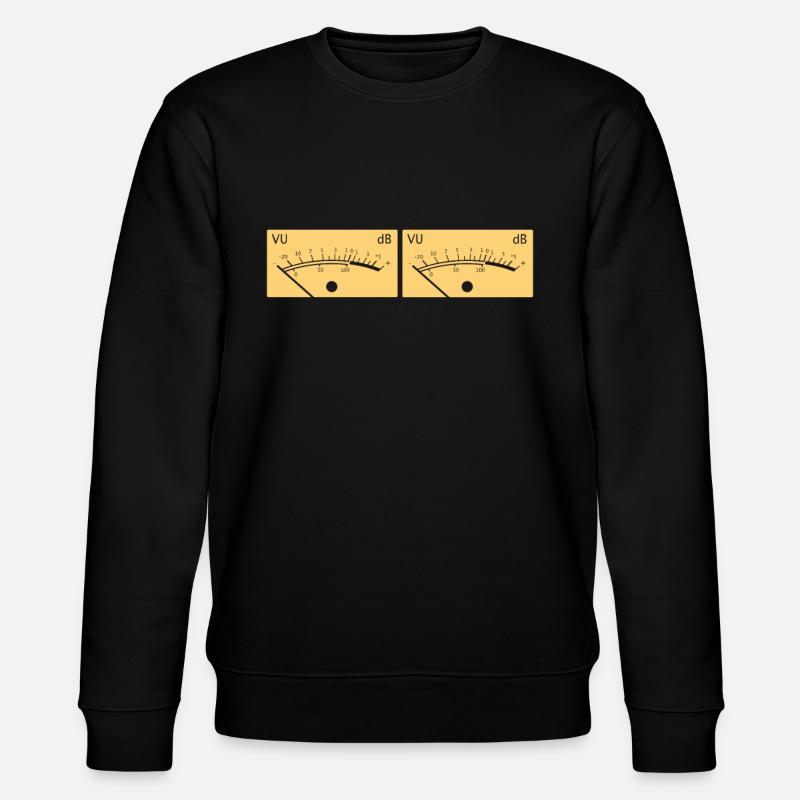 VU Meter Volume Anzeigen - Stanley/Stella Unisex Bio-Sweatshirt CHANGER  - Schwarz