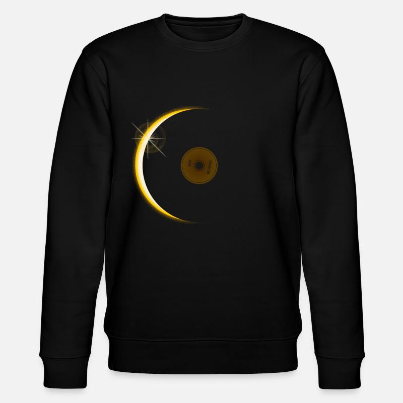 Vinyl eclipse - Stanley/Stella CHANGER Unisex Organic Sweatshirt - black