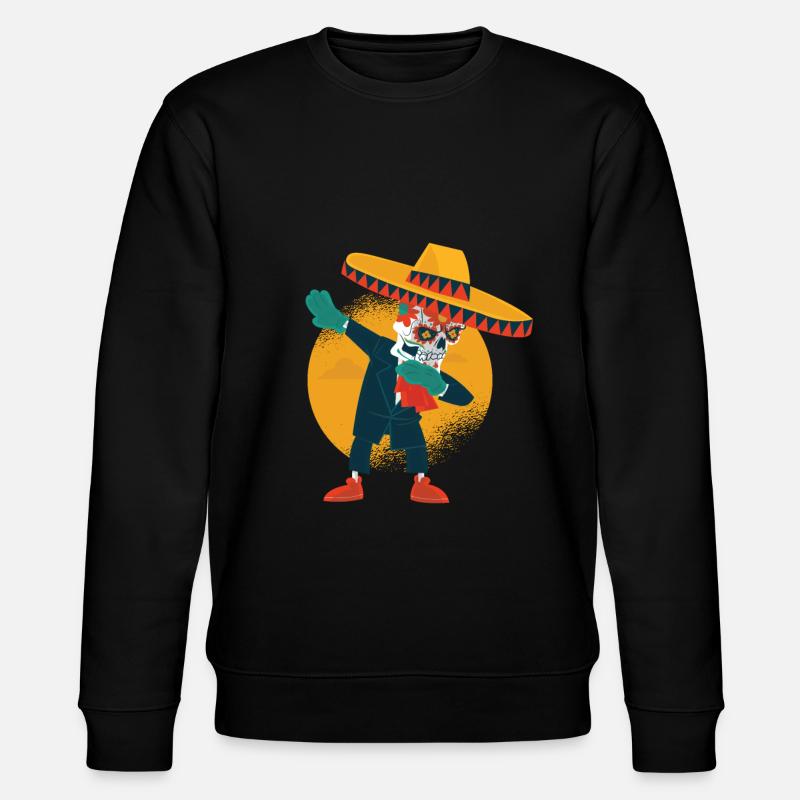 Mexico Skull Dabb - Stanley/Stella CHANGER Unisex Organic Sweatshirt - black