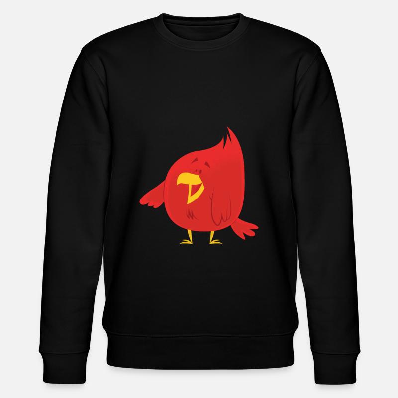 Drôle oiseau rouge - Sweat bio CHANGER Stanley/Stella Unisexe - noir