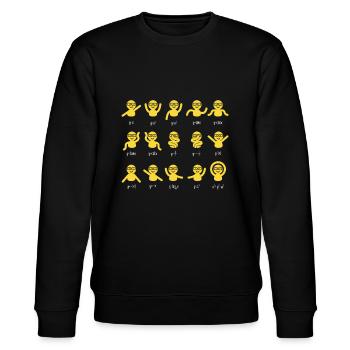 Mathematik Mathematiker Mathelehrer Funktionen - Stanley/Stella Unisex Bio-Sweatshirt CHANGER  - Schwarz - Vorne - Nik (191cm) & Marisol (170cm)