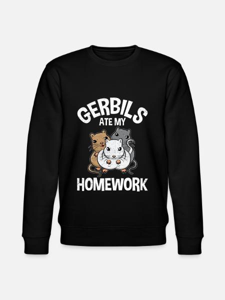 Gerbil Gerbils Gerbil Rodent - Stanley/Stella CHANGER Unisex Organic Sweatshirt - black