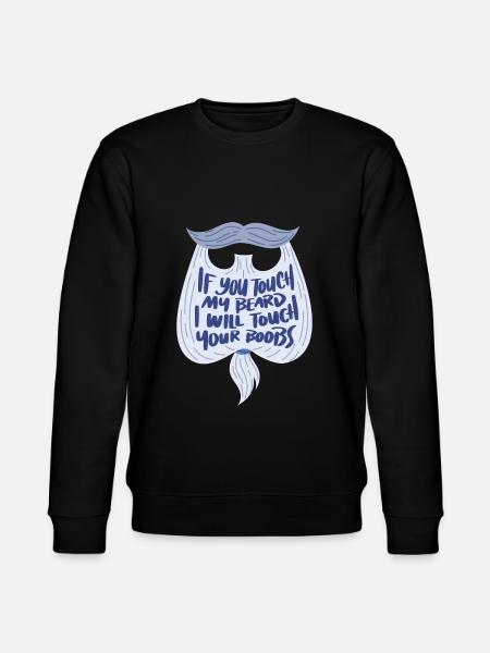 Bearded Bearded Beard Schnauzer Gift - Stanley/Stella CHANGER Unisex Organic Sweatshirt - black