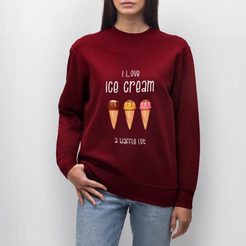 Eiscreme Eis Softeis Waffel Eisdiele Geschenk Stanley/Stella Unisex Bio-Sweatshirt CHANGER 