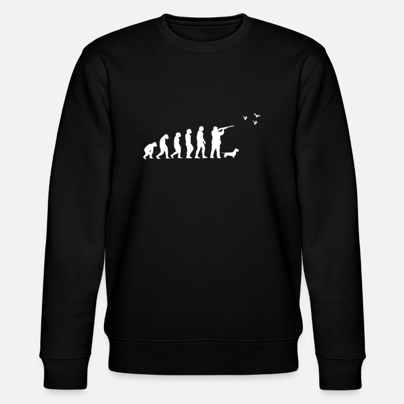 Hunter Hunting Hunt Push Hunt Deer Gift - Stanley/Stella CHANGER Unisex Organic Sweatshirt - black