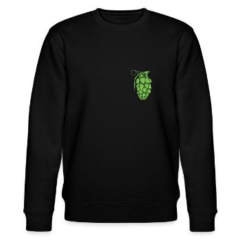 Hopfen Malz I Brauerei Bier Motiv für Braumeister - Stanley/Stella Unisex Bio-Sweatshirt CHANGER  - Schwarz - Vorne - Nik (191cm) & Marisol (170cm)
