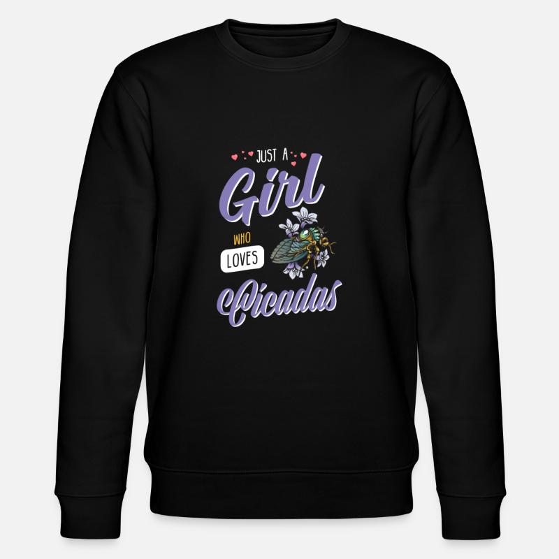 Cigale I Entomologiste Insectes Motif - Sweat bio CHANGER Stanley/Stella Unisexe - noir