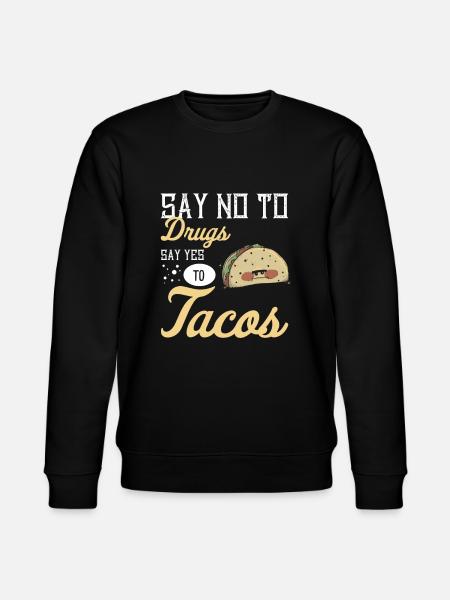 Taco Cibo messicano Messico Tortilla Burrito - Felpa ecologica unisex CHANGER di Stanley/Stella - nero