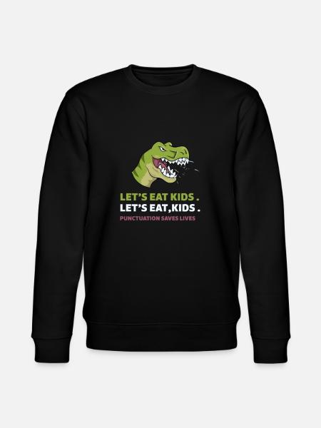 Punctuation Saves Lives I Funny English Grammar - Stanley/Stella CHANGER Unisex Organic Sweatshirt - black