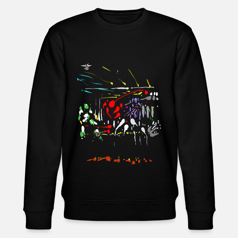 abstrakt - Stanley/Stella Unisex Bio-Sweatshirt CHANGER  - Schwarz