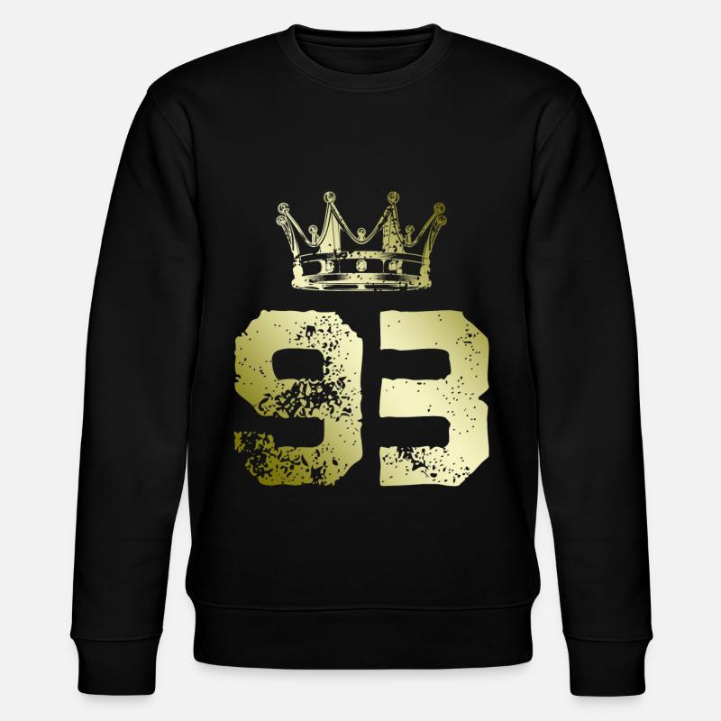 93 Number crown - Stanley/Stella CHANGER Unisex Organic Sweatshirt - black