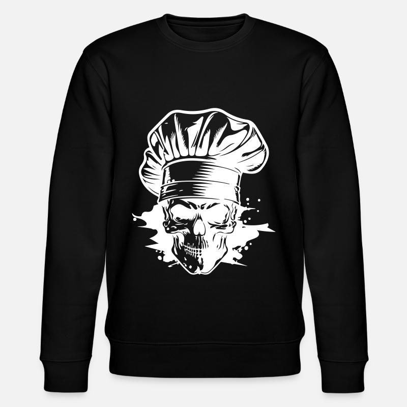 Chef Skeleton Chef - Stanley/Stella CHANGER Unisex Organic Sweatshirt - black