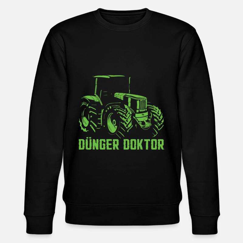 Dünger Traktor - Stanley/Stella Unisex Bio-Sweatshirt CHANGER - Schwarz
