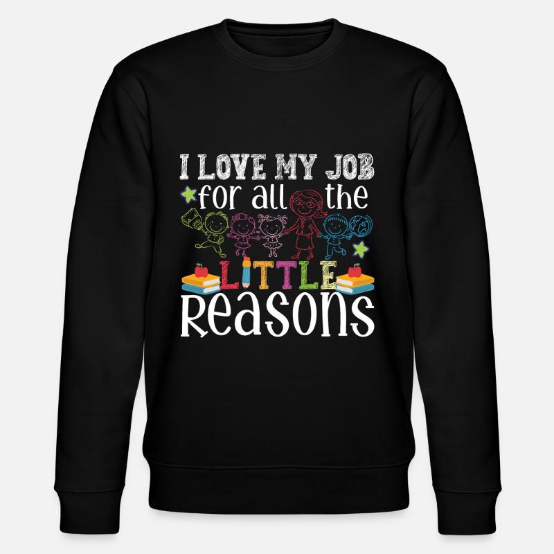 Cute Teaching Apparel - Stanley/Stella CHANGER Unisex Organic Sweatshirt - black