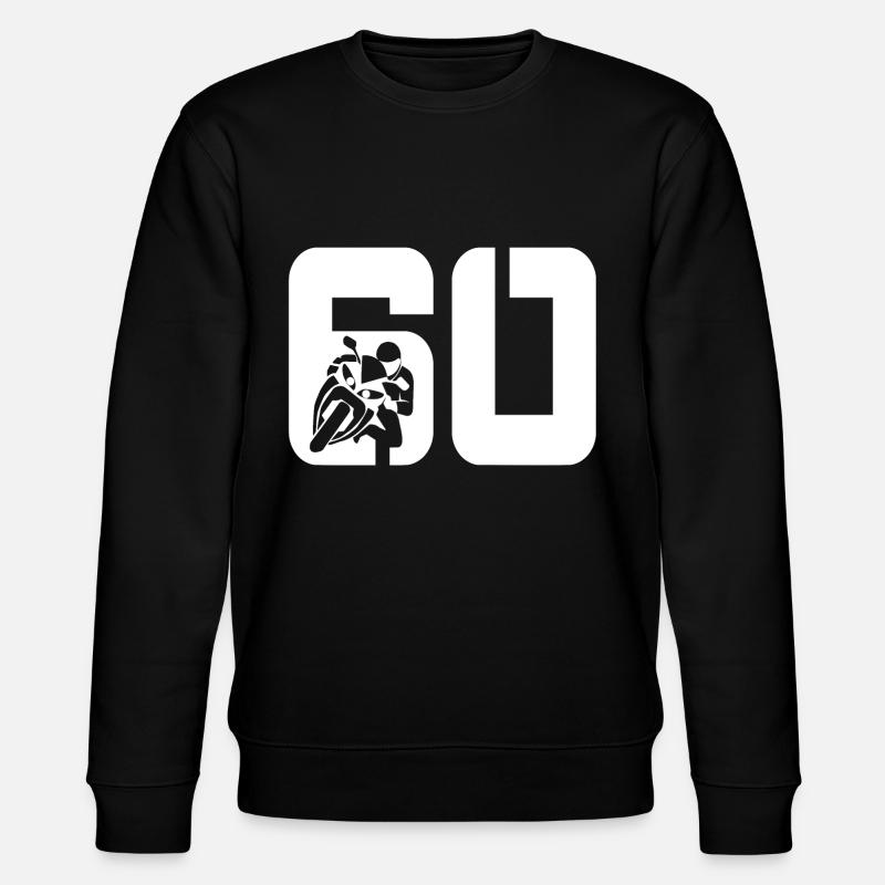 60 motorcycle bikers - Stanley/Stella CHANGER Unisex Organic Sweatshirt - black