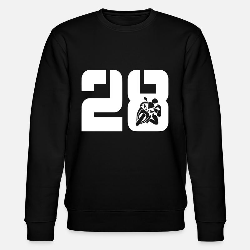 28 Motorcycle Biker - Stanley/Stella CHANGER Unisex Organic Sweatshirt - black