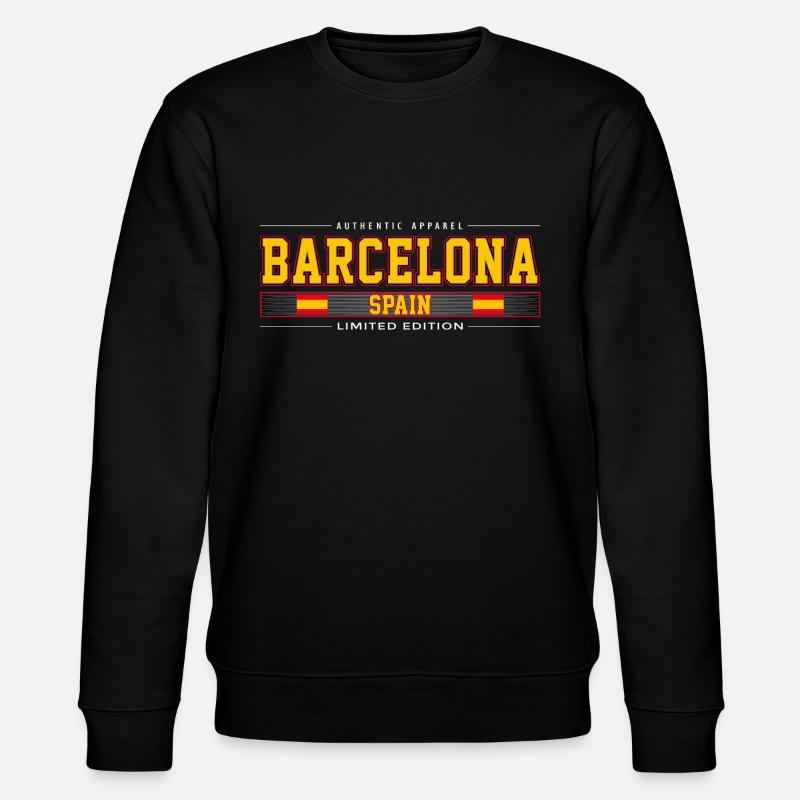 Barcelona - Stanley/Stella Unisex Bio-Sweatshirt CHANGER  - Schwarz