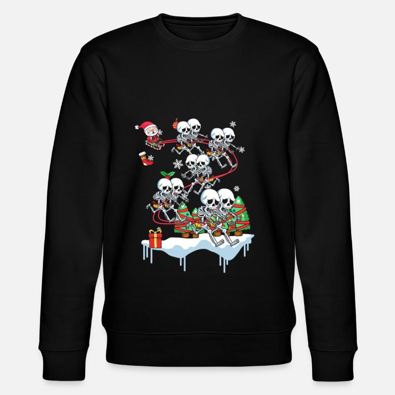 Skeleton Skull Skull Christmas Gift - Sweat bio CHANGER Stanley/Stella Unisexe - noir