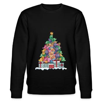 Poisson pêcheur pêchant pour le cadeau de Noël - Sweat bio CHANGER Stanley/Stella Unisexe - noir - Devant - Nik (191cm) & Marisol (170cm)