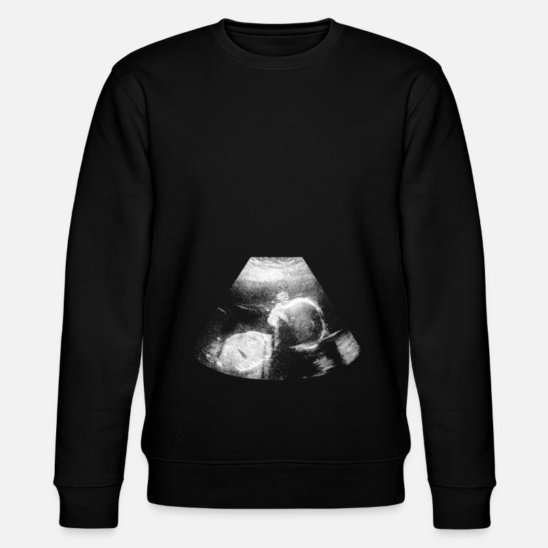 Ultrason grossesse cadeau bébé - Sweat bio CHANGER Stanley/Stella Unisexe - noir