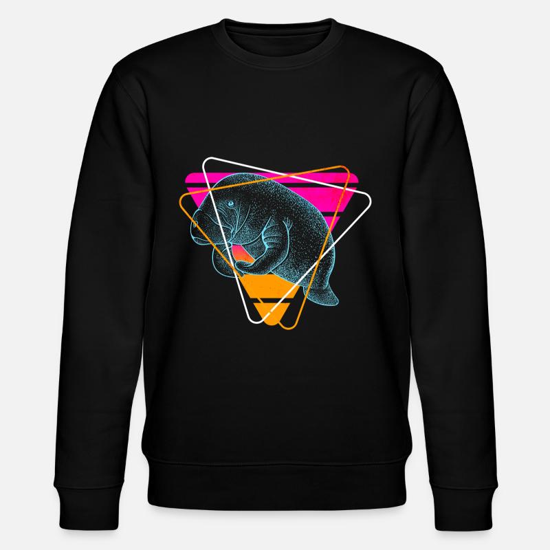 Vaporwave Manati - Sweat bio CHANGER Stanley/Stella Unisexe - noir