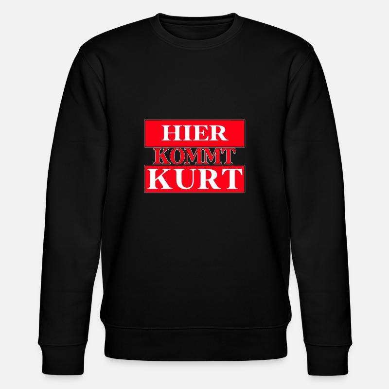 Hier kommt kurt - Stanley/Stella Unisex Bio-Sweatshirt CHANGER  - Schwarz