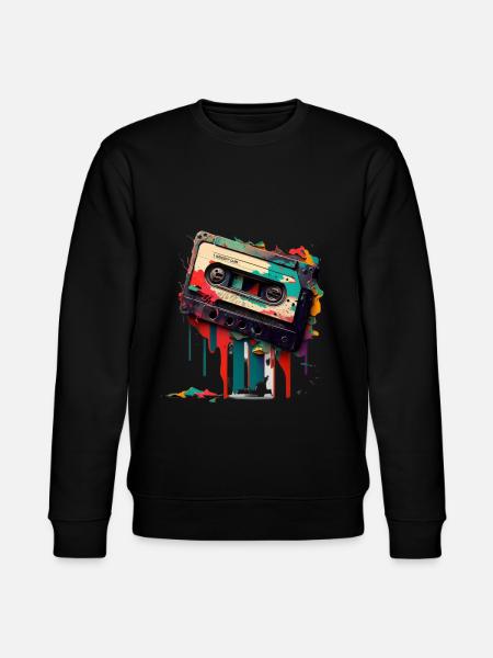 Retro Mixtape - Stanley/Stella CHANGER Unisex Organic Sweatshirt - black