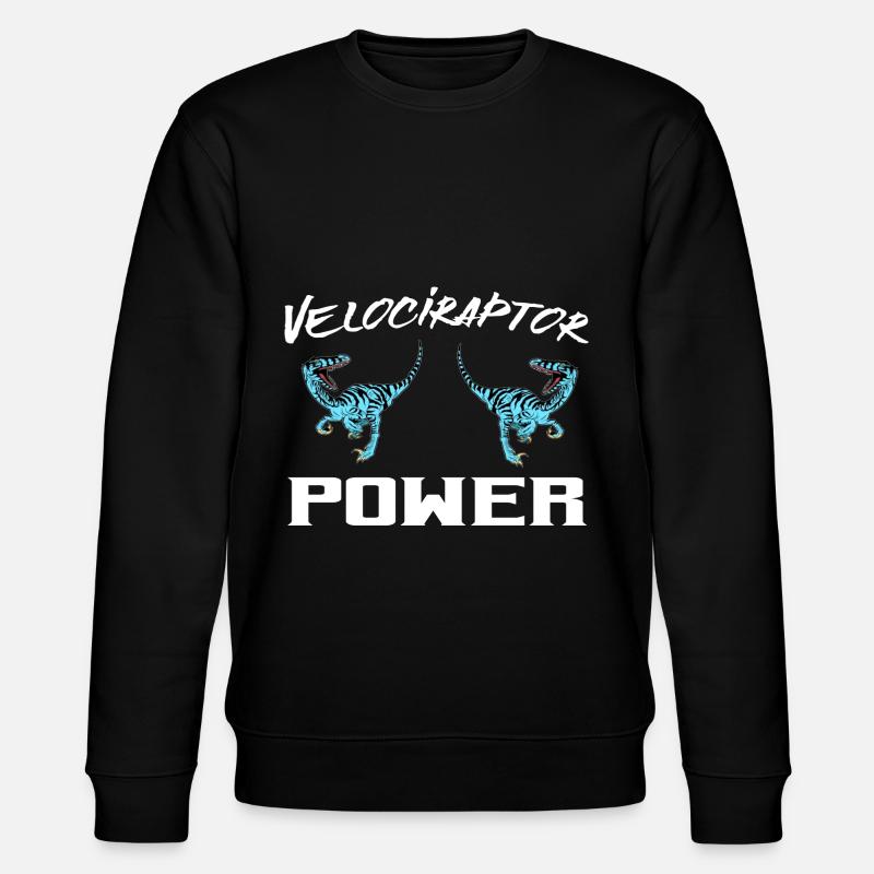 Velociraptor Power Design - Stanley/Stella CHANGER Unisex Organic Sweatshirt - black