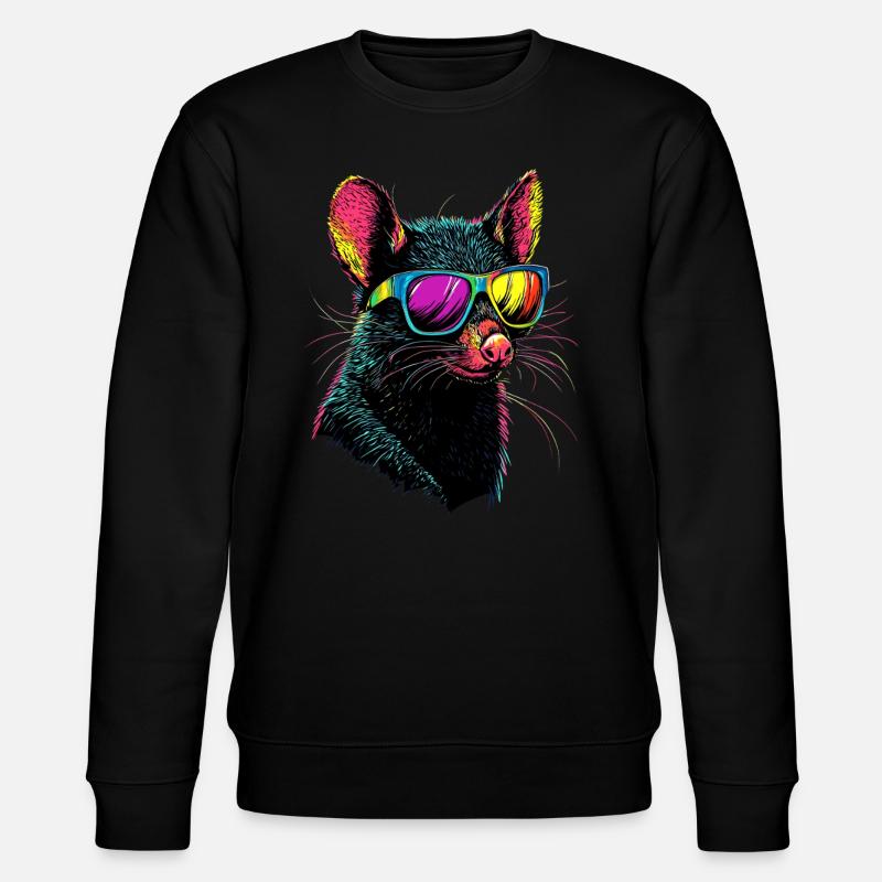 Tasmanian Devil Marsupial Tasmanian Devil - Stanley/Stella CHANGER Unisex Organic Sweatshirt - black