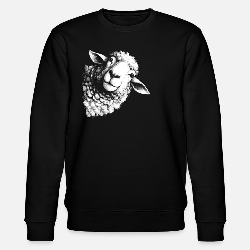 Schaf - Stanley/Stella Unisex Bio-Sweatshirt CHANGER - Schwarz