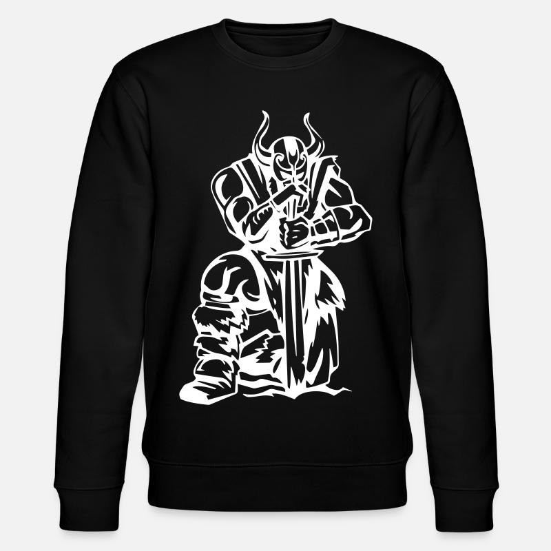 Wikinger Denkmal - Stanley/Stella Unisex Bio-Sweatshirt CHANGER - Schwarz